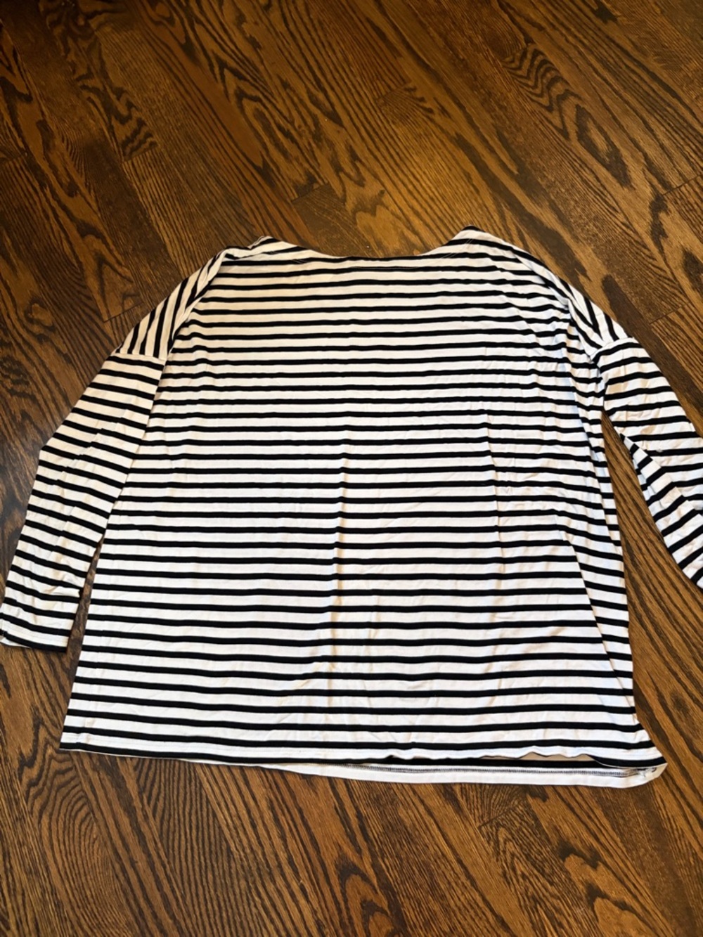 Hatch Maternity Striped Black & White Women's Long Sleeve Top